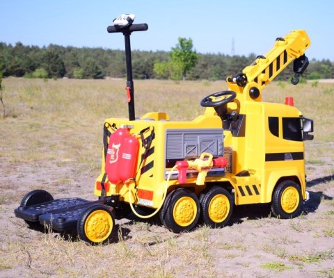 OLBRZYMI DŹWIG NA AKUMULATOR Z PODESTEM DLA RODZICA , PILOT, RĄCZKA/LBB211