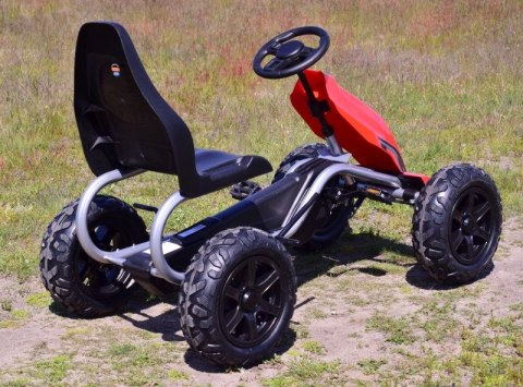 OLBRZYMI GOKART NA PEDAŁY, POMPOWANE KOŁA, PRZESUWANE SIEDZENIE,DO 100 KG/B012