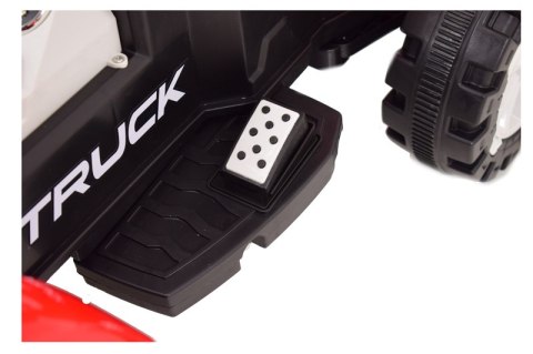 TRAKTOR NA AKUMULATOR ZIELONY Z PRZYCZEPĄ + MOŻDZIERZ, MIĘKKIE SIEDZENIE,PILOT/HSD6606