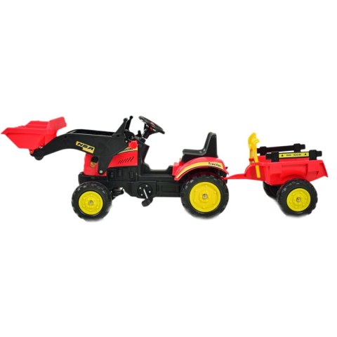 TRAKTOR NA PEDAŁY Z PRZYCZEPĄ I ŁYŻKĄ /TR3005