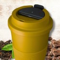 KUBEK PODRÓŻNY NA KAWĘ HERBATE DO SAMOCHODU NA WYNOS 480 ML ZÓŁTY