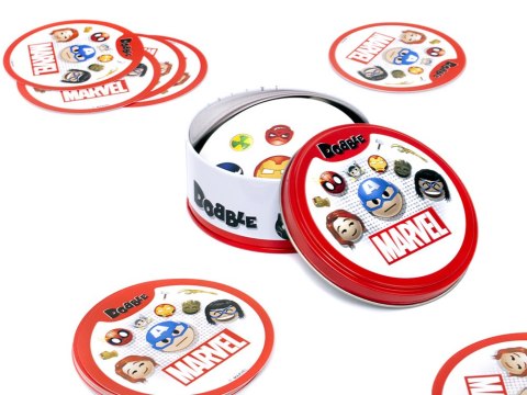 Rebel Karciana gra Dobble Marvel Emoji - okrągłe karty do gry GR0773 Rebel Karciana gra Dobble Marvel Emoji - okrągłe karty do gry GR0773