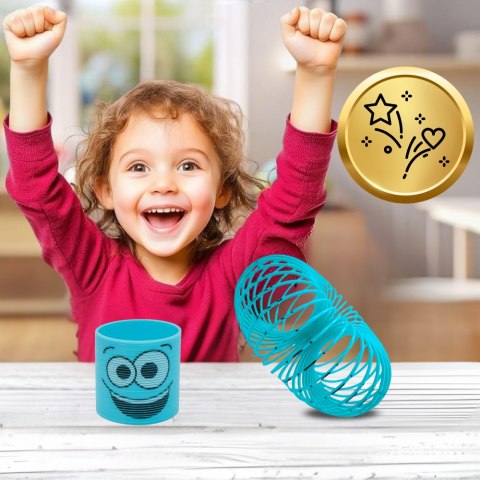 SPRĘŻYNA DLA DZIECI MAGICZNA SPRĘŻYNKA MAGIC SPRINGS EMOJI NIEBIESKA