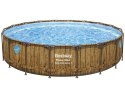 Bestway Basen stelażowy drewno 549x122 11w1 56977