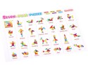 Puzzle piankowe układanka logiczna tangram wielokolorowa układanka ZA3343