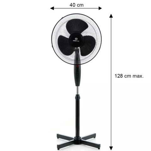 WENTYLATOR WIATRAK STOJĄCY PODŁOGOWY KINGCOOL KC-2124 czarny