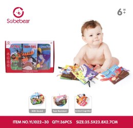 Zestaw Trzech Książeczek Sensorycznych Dla Najmłodszych