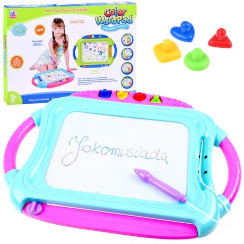 Tablica kolorowy znikopis + pieczątki TA0089 Tablica kolorowy znikopis + pieczątki TA0089