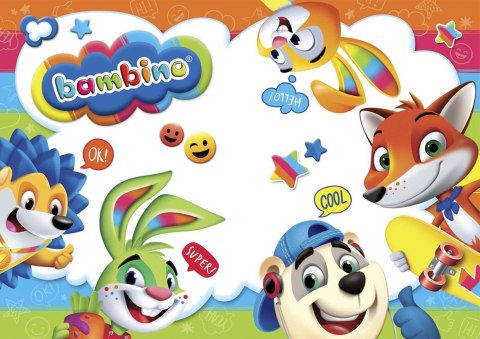 Bambino Kredki Ołówkowe Dwustronne 24/48 Kolory Temperówka 4964