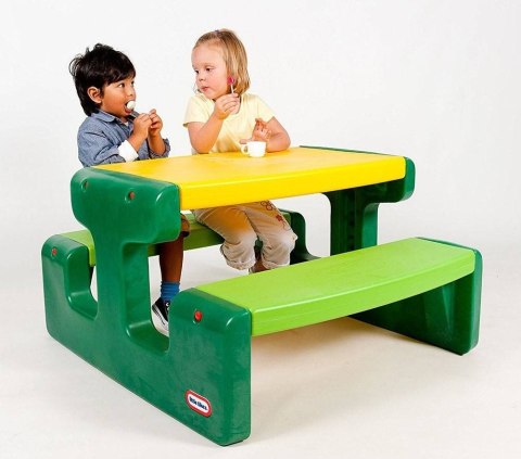 Little Tikes Large Picnic Table - Evergreen Duży Stolik Do Zabawy 466A00060 Zielony