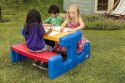 Little Tikes Large picnic table Primary Duży Stolik Do Zabawy 6os. 466800060 Niebieski