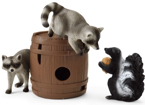 Schleich 42532 Orzechowe Psoty Szop Pracz Skunks Wild Life
