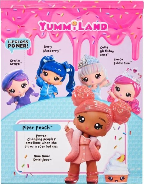 120797EUC Yummiland Large Doll + Lipgloss Pet- Piper Peach