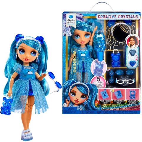 121374-EUC Rainbow High Creative Crystals Fashion Doll- Skyler