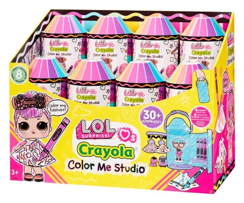 505273-EUC L.O.L. Surprise Loves CRAYOLA Color Me Studio Asst in PDQ