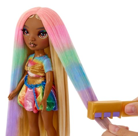 526797-EUC Rainbow High Hair Chalk & Style Doll- Meline (Gold)