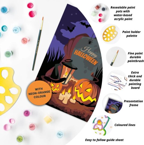 CreArt Halloweenowy Nastrój Malowanie Po Numerach Ravensburger 23713