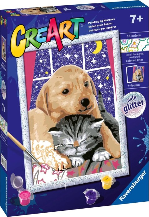 CreArt Puszyści Przyjaciele Malowanie Po Numerach Ravensburger 23706