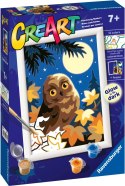 CreArt Sowa Nocą Malowanie Po Numerach Ravensburger 23711