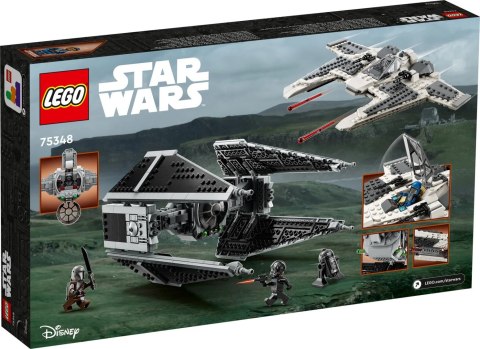 LEGO Star Wars Mandaloriański Myśliwiec Fang Fighter Kontra TIE Interceptor 75348