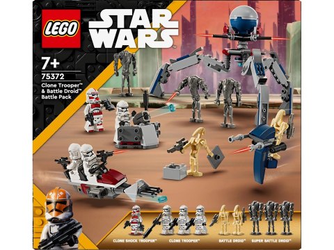 LEGO Star Wars Zestaw bitewny z żołnierzem armii klonów™ i droidem bojowym 75372