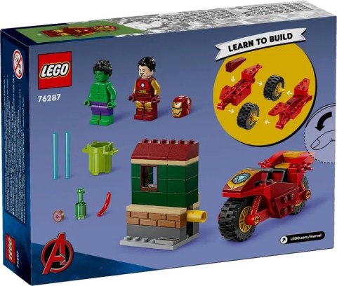Lego 76287 Iron Man z motocyklem i Hulk