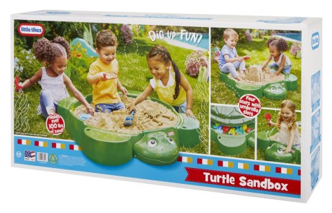 Little Tikes Piaskownica Żółw Składana z Pokrywą 664526