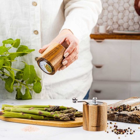 AKACJOWY MŁYNEK DO PIEPRZU + SOLNICZKA KLAUSBERG KB-7859