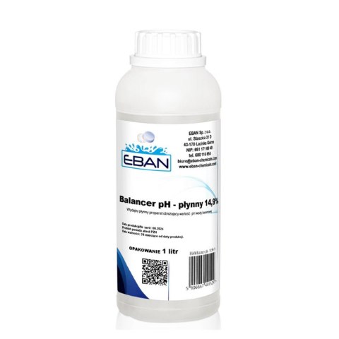 Balancer PH - minus 14,9% płyn do obniżenia pH wody w basenie 1L BA0572