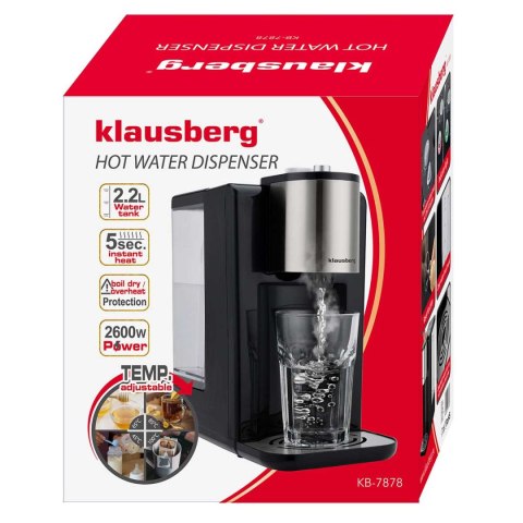 DYSPENSER DOZOWNIK GORĄCEJ WODY 2,2L KLAUSBERG KB-7878