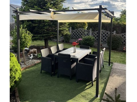 PERGOLA ogrodowa Para Sole ESTIVO 3x3x2,4m Wodoodporne zadaszenie SP0835 PERGOLA ogrodowa Para Sole ESTIVO 3x3x2,4m Wodoodporne zadaszenie SP0835