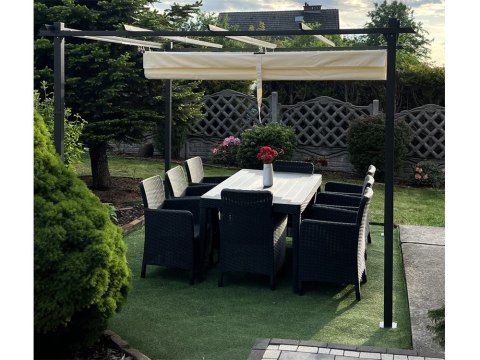 PERGOLA ogrodowa Para Sole ESTIVO 3x3x2,4m Wodoodporne zadaszenie SP0835 PERGOLA ogrodowa Para Sole ESTIVO 3x3x2,4m Wodoodporne zadaszenie SP0835
