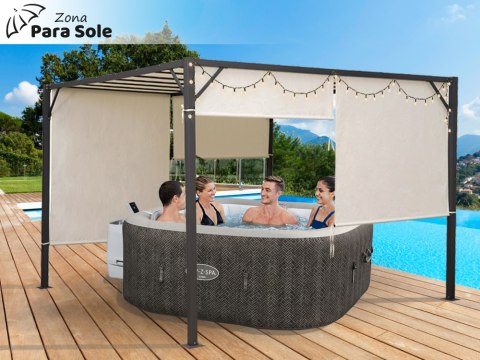PERGOLA ogrodowa Para Sole ZONA 3x3x2m Wodoodporne zadaszenie ROLETY SP0836 PERGOLA ogrodowa Para Sole ZONA 3x3x2m Wodoodporne zadaszenie ROLETY SP0836