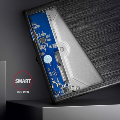 AXAGON | Compact aluminum USB 3.2 Gen 1 external box SATA intended for 3.5" HDD