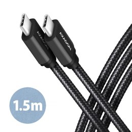 AXAGON Data and charging USB 3.2 Gen 1 cable, 1.5 m | BUCM3-CM15AB | USB Type C - USB Type C
