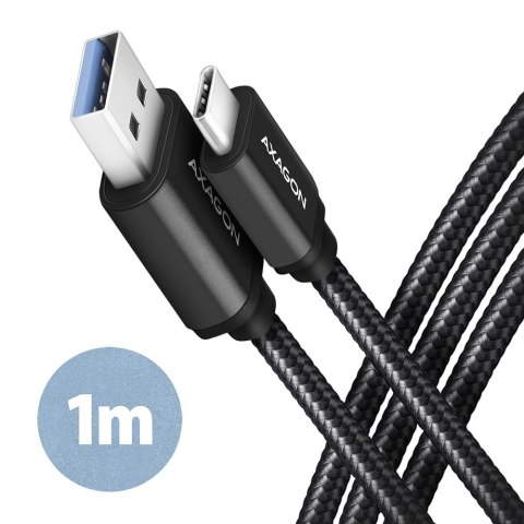 AXAGON Data and charging USB 3.2 Gen 1 cable, 1 m | BUCM3-AM10AB | USB Type A - USB Type C
