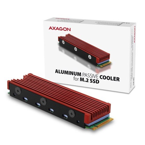 AXAGON | Passive aluminum cooler for all M.2 SSDs, size 2280, high 12 mm | CLR-M2