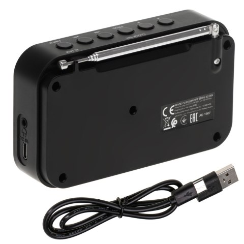 Adler | Digital radio PLL AM/FM | AD 1907 | Alarm function | White/Black