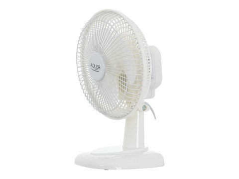 Adler | Fan with clip | AD 7317 | Table Fan | White | Diameter 15 cm | Number of speeds 2 | 30 W | No