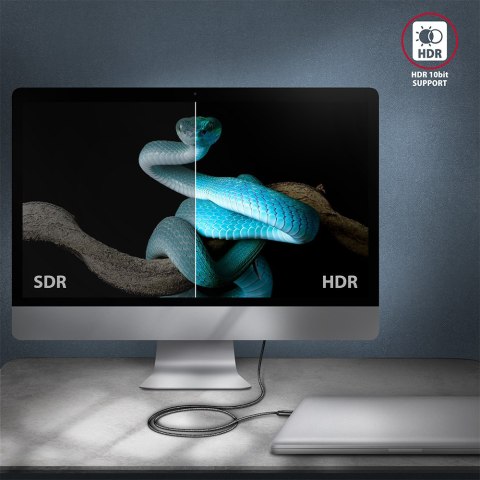 AXAGON Data and charging USB4 Gen 3x2 cable, 1 m | BUCM432-CM10AB | USB Type C - USB Type C