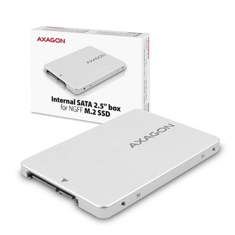 AXAGON Internal 2.5" box with SATA interface for M.2 SATA SSD