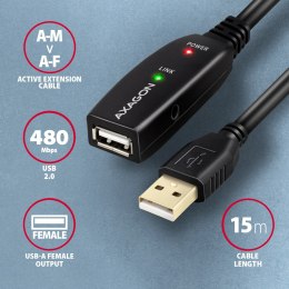 AXAGON USB repeater cable, 15 m | ADR-215 | USB Type A - USB Type A