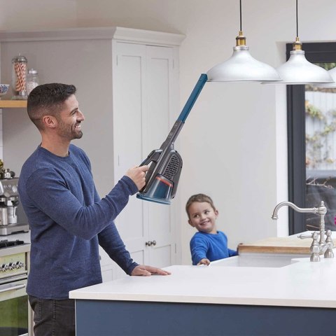 BLACK & DECKER Vacuum Cleaner | BHHV320B-QW | Cordless operating | Handstick | 12 V | Operating time (max) 20 min | Gray/Blue