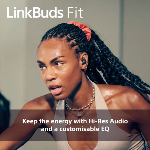 Bezprzewodowe słuchawki z redukcją szumów Sony WF-LS910N LinkBuds Fit, fioletowe | Sony