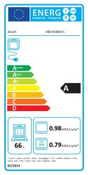 Bosch Oven | HBF010BV1S | 66 L | Electric | Manual | Control knob | Height 59.5 cm | Width 59.4 cm | White
