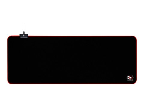Cablexpert Gaming mouse pad with LED light effect, Large-size | MP-GAMELED-L | Mouse pad | 300 x 800 x 4 mm | Black