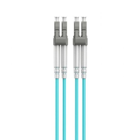 Cablexpert Multimode Duplex OM4 50/125 Fiber Optic Cable | CFO-MDOM4-LC/LC-1M | Blue | 1 m