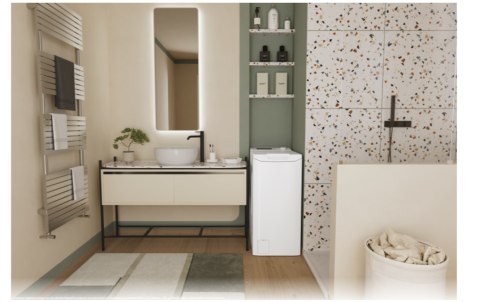 Candy Washing Machine | TCA273D3-S | Energy efficiency class C | Top loading | Washing capacity 7 kg | 1200 RPM | Depth 60 cm |