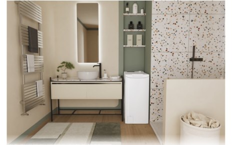 Candy Washing Machine | TCA283D2-S | Energy efficiency class D | Top loading | Washing capacity 8 kg | 1200 RPM | Depth 60 cm |