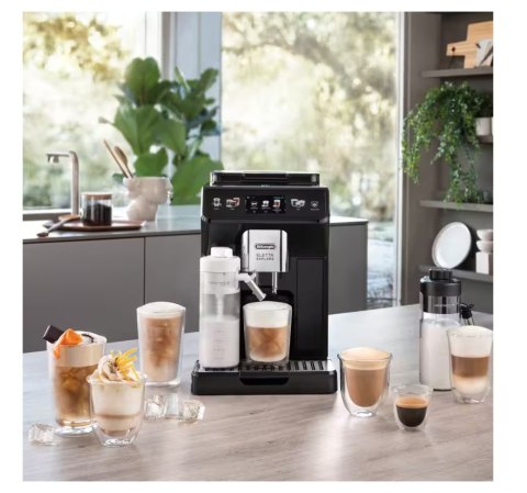 Delonghi Coffee Maker | ECAM450.55.G Eletta Explore | Pump pressure 19 bar | Built-in milk frother | Automatic | 1450 W | Grey